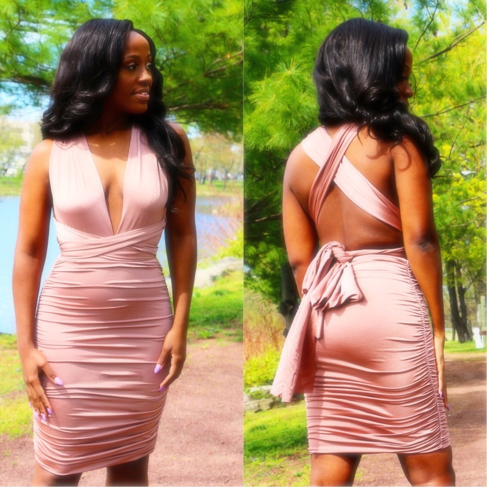 Isabeau Multi-Way Satin Dress